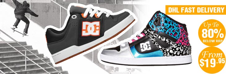 DC Shoes 滑板鞋最高80% OFF！仅从$19.95起！