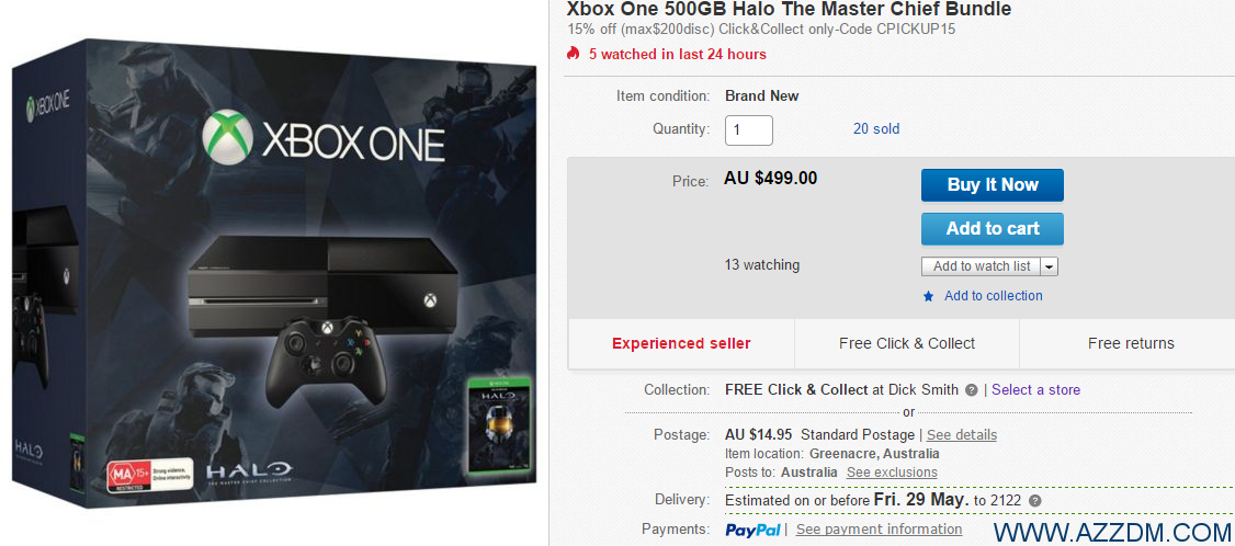 FireShot Screen Capture #047 - 'Xbox ONE 500GB Halo THE Master Chief Bundle I eBay' - www_ebay_com_au_itm_Xbox-One-500GB-Halo-The-Master-Chief-AU-499-00-_251958845515__trksid=p2047675_l4066#shpCntId