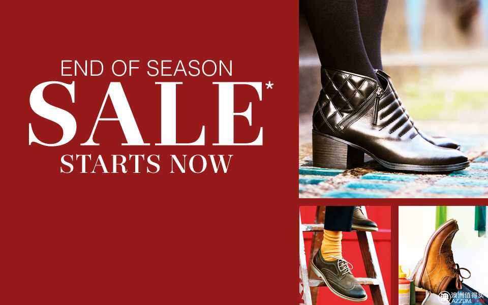 时尚鞋履品牌 Clarks 季末活动－特价商品最高50%OFF！