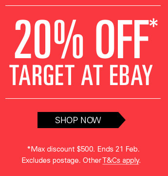 Target eBay 店，所有商品八折优惠！