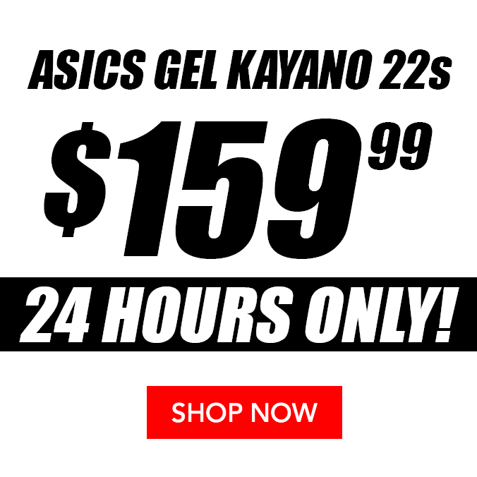 ASICS GEL-Kayano 22 经典跑鞋特卖 $159.99！