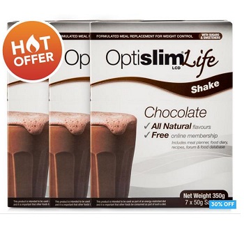 Optislim 巧克力奶昔三盒装 现价$20.97！