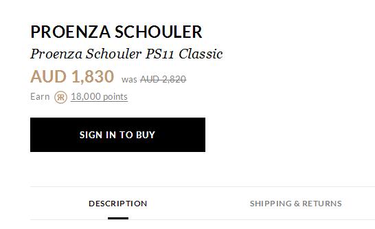 PROENZA SCHOULER PS11 橘色斜挎包 现价30！