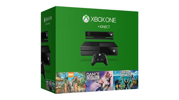 Xbox One 500GB主机 + Kinect 套装 现价只要$399！