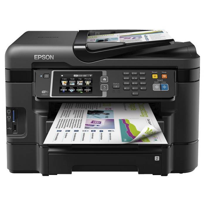 Epson/爱普生 WorkForce WF-3640 彩色喷墨 无线打印复印扫描一体机 现价$178！
