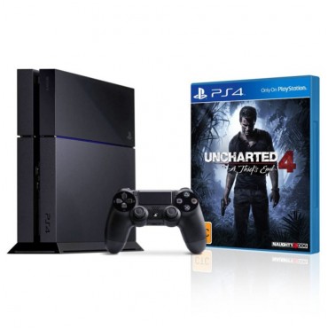 索尼 Sony PS4 1TB主机  + Uncharted 4（神秘海域4）套装 只要$456.8！