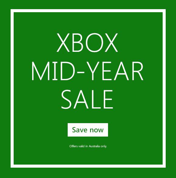 微软澳洲官网年中活动：XBox系列产品特价优惠！Xbox One 500GB主机+游戏只要$329！
