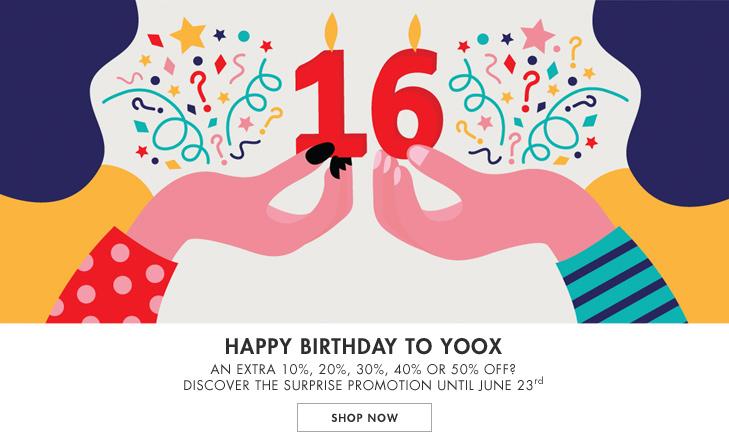 奢侈品特卖网站YOOX 16周年庆：全场商品低至五折！