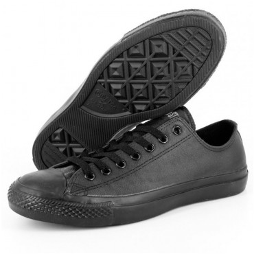 匡威 Converse Chuck Taylor 牛皮革运动板鞋-黑色 团购价折后只要$32！