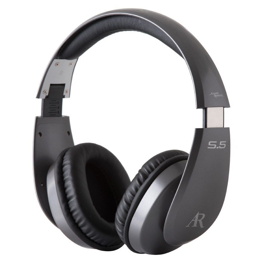 Acoustic Research ARES5 高级可折叠头戴式耳机-深灰色 现价$54！