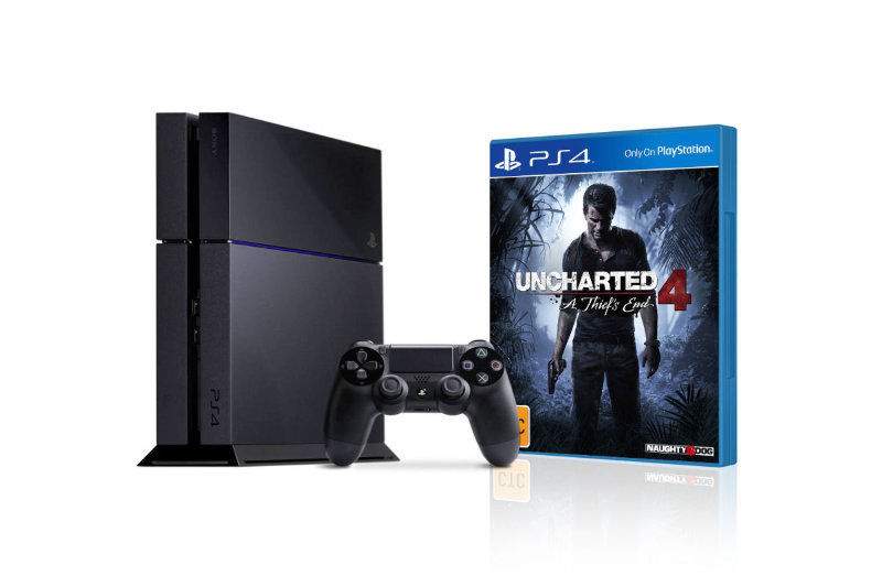 索尼 Sony 1TB PS4 + Uncharted 4（神秘海域4）套装 只要$468.8！