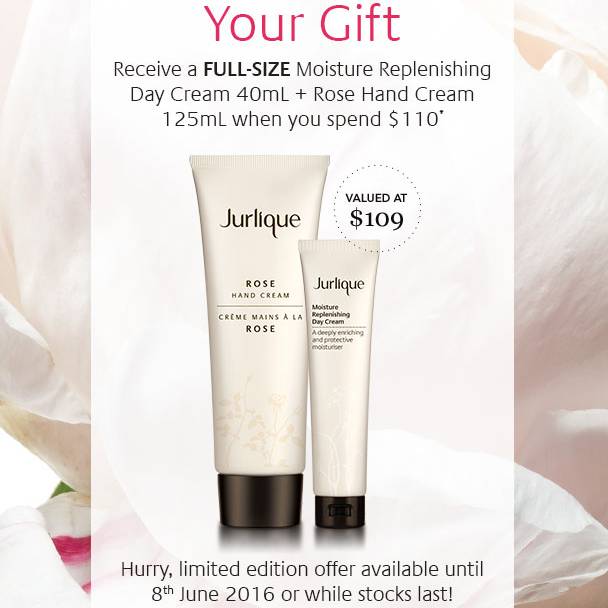澳洲护肤品牌 Jurlique 官网购物满$110 免费得保湿日霜+玫瑰护手霜！