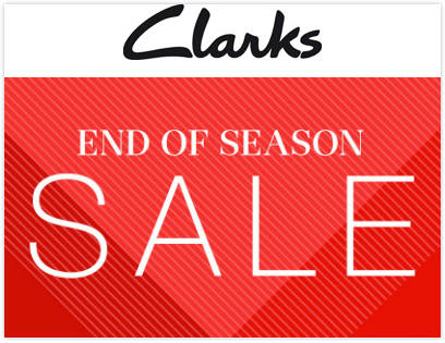 鞋履品牌 Clarks 折扣类商品 额外八折优惠！