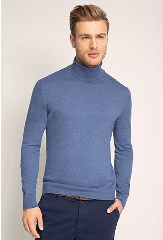 Esprit 男士高领针织毛衣 现价$39.95