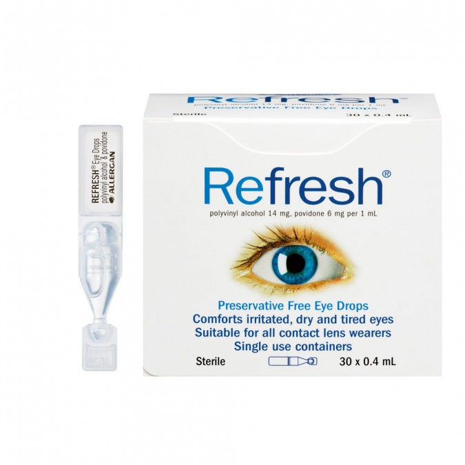 Refresh  无防腐剂滴眼液 隐形眼镜适用 $13.99