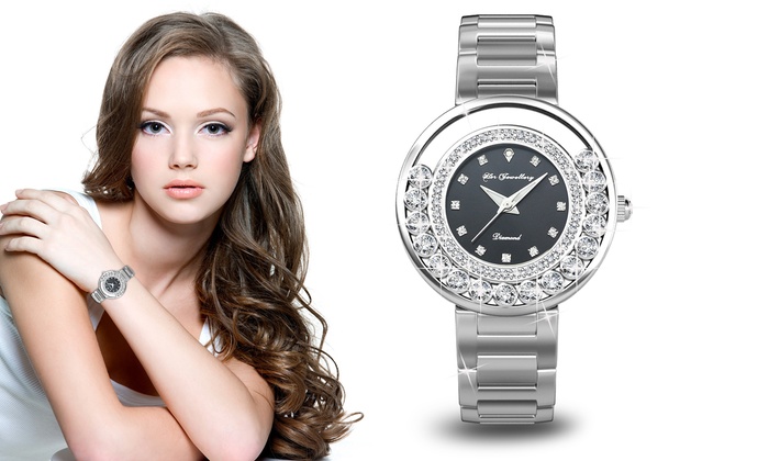 施华洛世奇元素水晶手表 – 四种颜色款式可选 团购价只要$79！