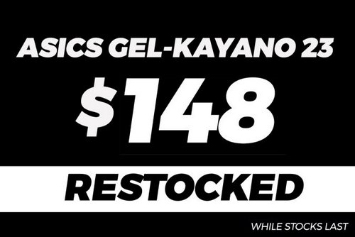 亚瑟士 ASICS GEL-KAYANO 23s 旗舰跑鞋 现价只要$148！