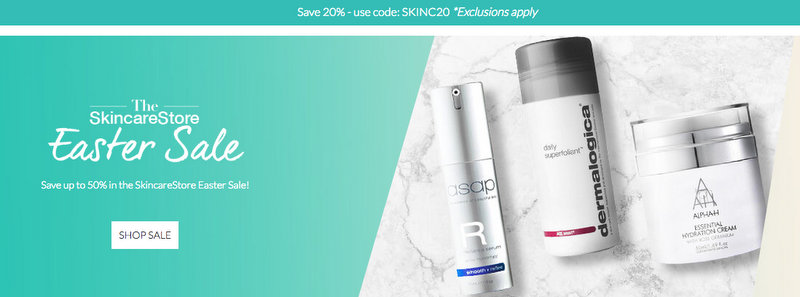 美容护肤网站 Skincare Store 复活节活动：正价商品 8折优惠！