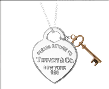 蒂芙尼/Tiffany &  Co. Return To Tiffany系列 心形钥匙纯银吊坠 现价$379！