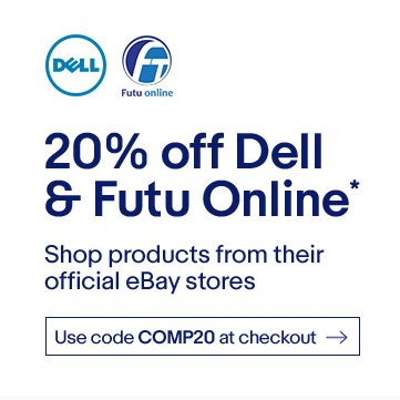 Dell 及 Futu Online 官方eBay店 店内所有商品额外8折优惠！