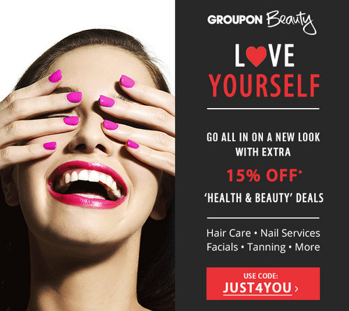 Groupon 健康及美容类团购 额外85折优惠！美发、美甲、健身等！