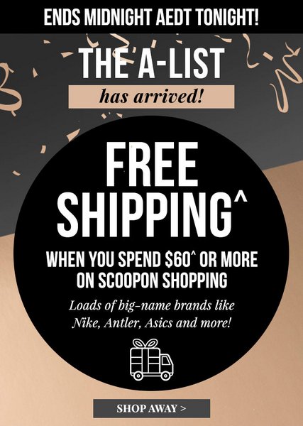 Scoopon 商品类团购 购物满$60 可省$9.95的邮费！