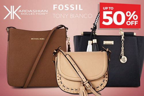 Fossil、Tony Bianco、Michael Kors 等品牌包包 特卖价低至5折！