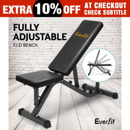 Everfit 可调节重量训练椅 家庭健身器材 折后只要$85！