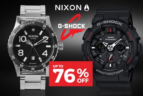 澳洲特卖网站 Catch Nixon 及 Casio G-Shock 手表特卖：低至24折优惠！