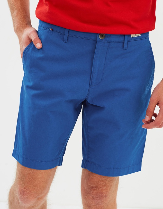 Tommy Hilfiger 男士蓝色斜纹布短裤