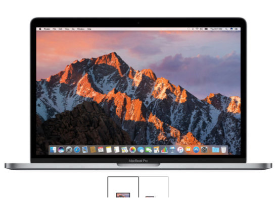 苹果 MacBook Pro 13 寸 128GB – 深空灰色版 2017年 MPXQ2X/A款