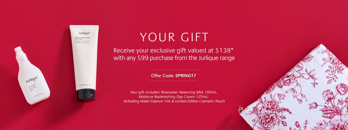 在茱莉蔻 Jurlique 澳洲官网购物满$99 可免费获得大礼包一份！