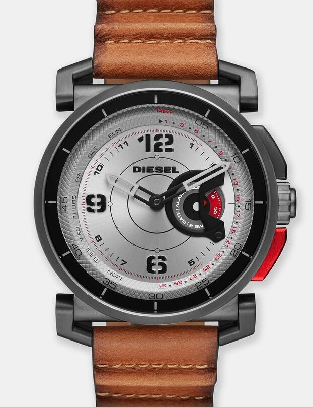 Diesel Hybrid Smartwatch 多功能智能手表 深褐色皮革表带