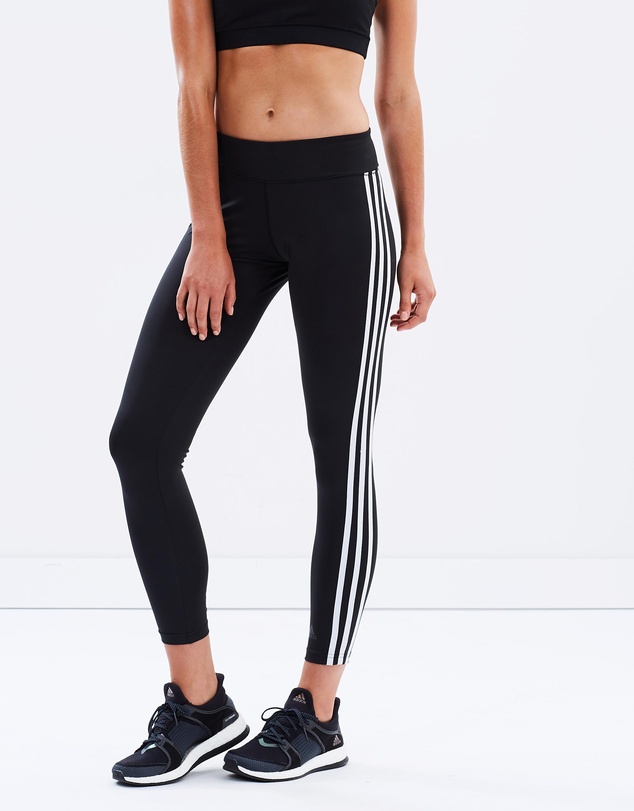 阿迪达斯 Adidas D2M 3S 女子长款紧身运动裤 8折优惠！