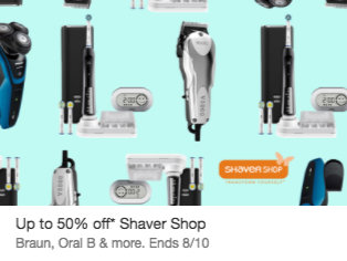 ShaverShop 官方 eBay 店：飞利浦、博朗、Oral B、Foreo 等多个品牌的剃须刀，电动牙刷，洗脸仪等商品