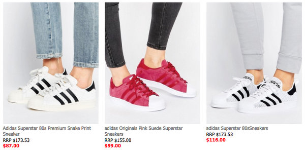 Adidas 阿迪达斯 SuperStar、Stan Smith、Pure Boost 等多个经典款系列鞋子