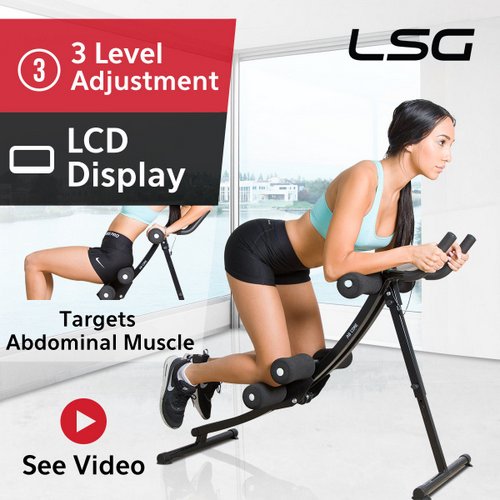 LSG家用健身器材滚筒腹部训练器 低至53折优惠！