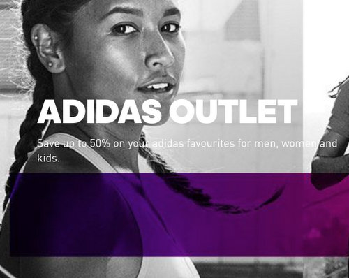 阿迪达斯 Adidas 官网 活动：原本已低至5折的 Outlet 类商品用码后可额外再减20%！