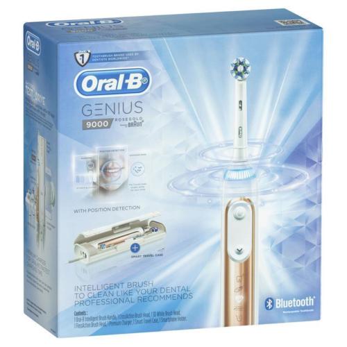 Oral-B 欧乐-B Genius 9000 智能电动牙刷 玫瑰金色版 – 5折优惠！