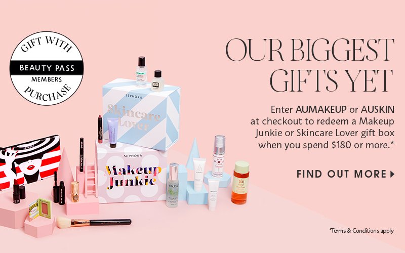 化妆品网站 Sephora 情人节活动：购物满$180 可获得化妆品或护肤品大礼包一份！