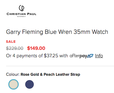 Christian Paul 35mm 精美花朵玫瑰金表盘女款时尚腕表 两色可选 低至65折优惠！