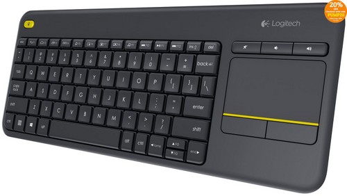 罗技 Logitech K400 Plus 无线触控键盘 77折优惠！