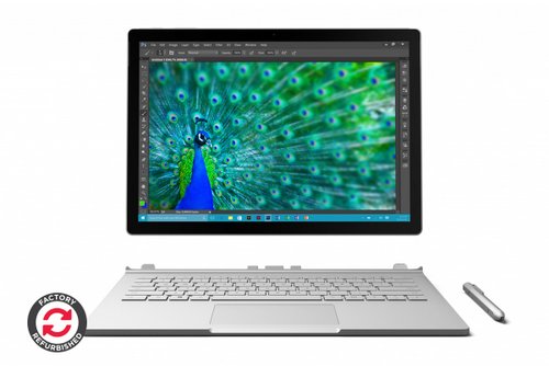 【Manufacturer refurbished 版】微软 Microsoft Surface Book (256GB, i5, 8GB RAM, Nvidia dGPU) 2合1 笔记本电脑 8折优惠！