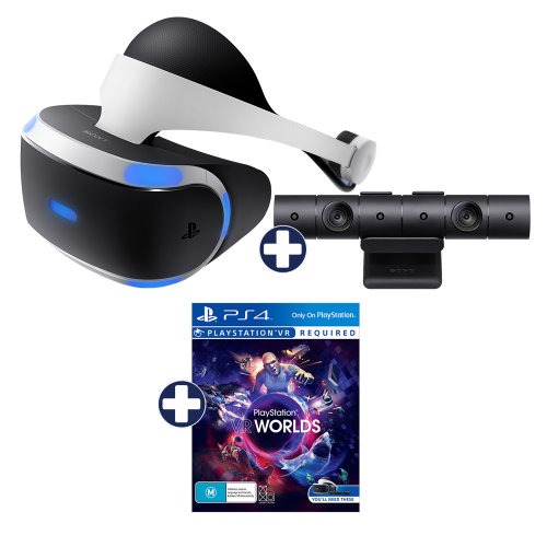 索尼 Sony PlayStation VR + PS4  Camera +  VR World 85折优惠！