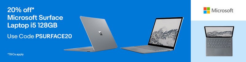 Microsoft 官方 eBay 店：部分精选 Surface Laptop、Xbox One 等商品8折优惠！