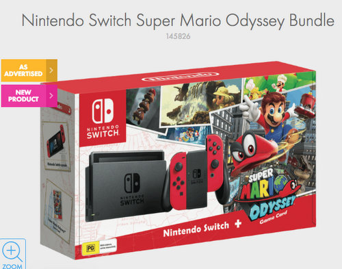 Nintendo 任天堂 Switch 游戏主机 +《超级马里奥：奥德赛》套装 9折优惠！