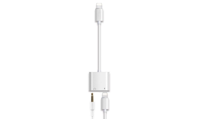 苹果7耳机转接头iphone/6/8/plus/x转换器充电听歌二合一七八p数据线3.5mm音频一转二分线器双一拖二