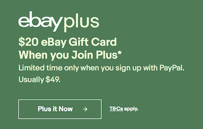 eBay Plus 会员专享 – 购买所有 eBay Plus Items 可享额外85折优惠！