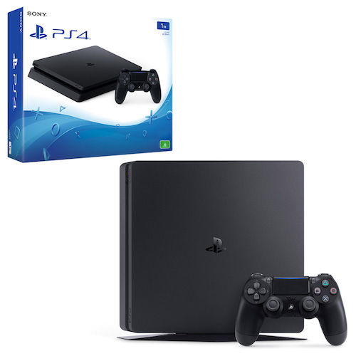 Sony 索尼 PS4 Slim 1TB版 黑色 薄款游戏主机 85折优惠！