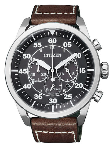Citizen 西铁城 Eco-Drive CA4210-16E 光动能时尚男士皮带手表 – 低至4折优惠！